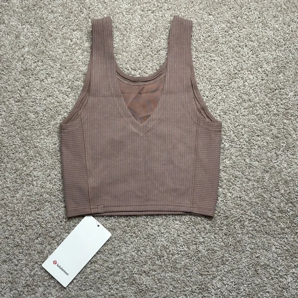 Lululemon Ribbed Softstreme Cropped Tank Top - Picture 2 of 5